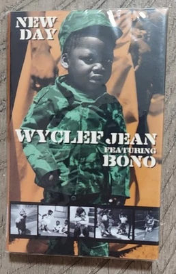 U2 New Day Wyclef Jean with Bono Cassette Single USA SEALED ULTRA RARE 38T 79274 - Image 1 of 4