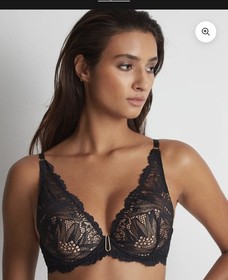 Aubade Women's Flowermania Scarf Push Up Noir 34E