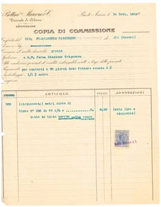 Invoice Bust Arsizio Cotton Fabrics Bettini Marcora & c. 192 QXD3649 - Picture 1 of 1