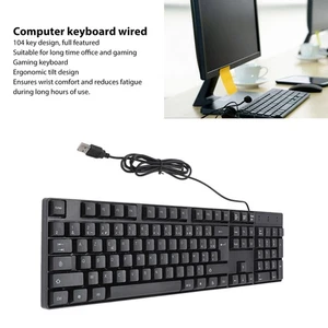 (French AZERTY Layout) 104 Key Minority Language Keyboard Gaming USB - Picture 1 of 12
