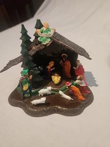 Vintage Plastic Nativity Hong Kong 424 Small 4" - Picture 1 of 12