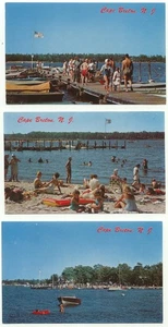 Cape Breton NJ Lot of 3 Vintage Postcards New Jersey - Picture 1 of 2