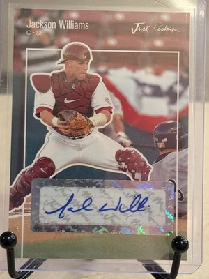 2007 Just Rookies Autographs JR-63 Jackson Williams Sooners Giants Pirates - Image 1 of 2