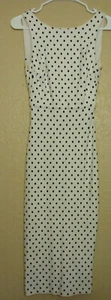Vestido blanco a lunares ZARA Trafaluc - Talla 5 - ¡ENVÍO GRATUITO! - Imagen 1 de 3