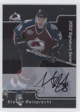 2001-02 ITG Be A Player Signature Series Auto Steve Reinprecht #114 Auto
