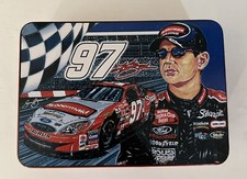 Kurt Busch NASCAR #97 Tin Kraft Velveeta Cheese Sam Bass Collectors Series Empty