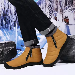 Zapatos Kaegreel, Kaegreel Para Hombre Impermeables Cálidos Peluche Forrados Exterior Botas de Nieve - Imagen 1 de 16