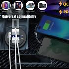 12V/24V Dual USB Car Motorcycle Charger Socket Adapter Outlet LED Voltmeter New