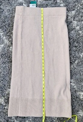 H & M Midi Skirt Small Beige Knee Length  Knit Poly/acrylic/wool mix NEW - Image 1 of 4