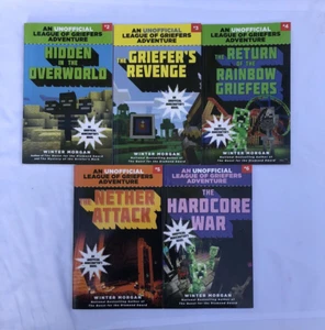 Lot 5 Unofficial League of Griefers Adventure Books 2-6 Winter Morgan~Ships Free - Picture 1 of 6