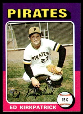 1975 Topps Mini #171 Ed Kirkpatrick BASEBALL Pittsburgh Pirates - Image 1 of 2