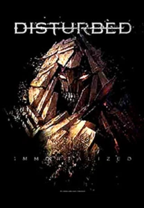 DISTURBED SHATTERED BAND MUSIC FLAG WALL HANGER MADE ITALY - Picture 1 of 2