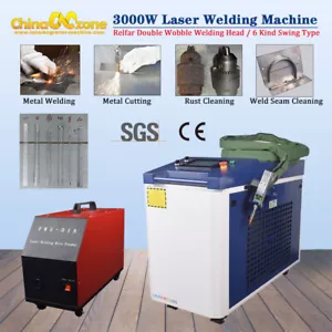 Handheld 3000W Double Wobble Laser Welding Cutting Cleaning Machine Auto Feeder - Bild 1 von 15