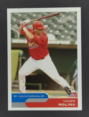2004 Bazooka Yadier Molina Rookie Card RC #275 Hitting St. Louis Cardinals - Image 1 of 2