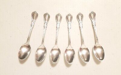 Set Of 6 Demitasse Spoons, 1847 Rogers Bros A1, Silverplate, Navarre Pattern 4  • 80$