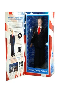FIGURA DE ACCIÓN PARLANTE PRESIDENTE GEORGE W. BUSH 12 pulgadas PRESIDENTES DE JUGUETE NUEVA EN CAJA - Imagen 1 de 4