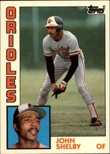 1984 Baltimore Orioles Topps Tiffany Orioles Baseball Card #86 John Shelby