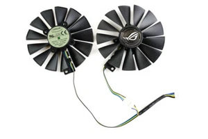 Pair Fans Cooler Fan For Asus Strix RX 470 480 570 580 GTX 1050 T129215SM 95mm - Picture 1 of 1