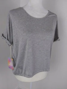 Whitney Port Workout Top Women's Small Gray SWEAT Open Front/Back Activewear - Picture 1 of 6