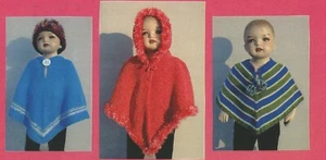 Top-Down Poncho for Babies & Kids Ann Norling KNITTING PATTERN #64 Newborn-10 - Picture 1 of 3