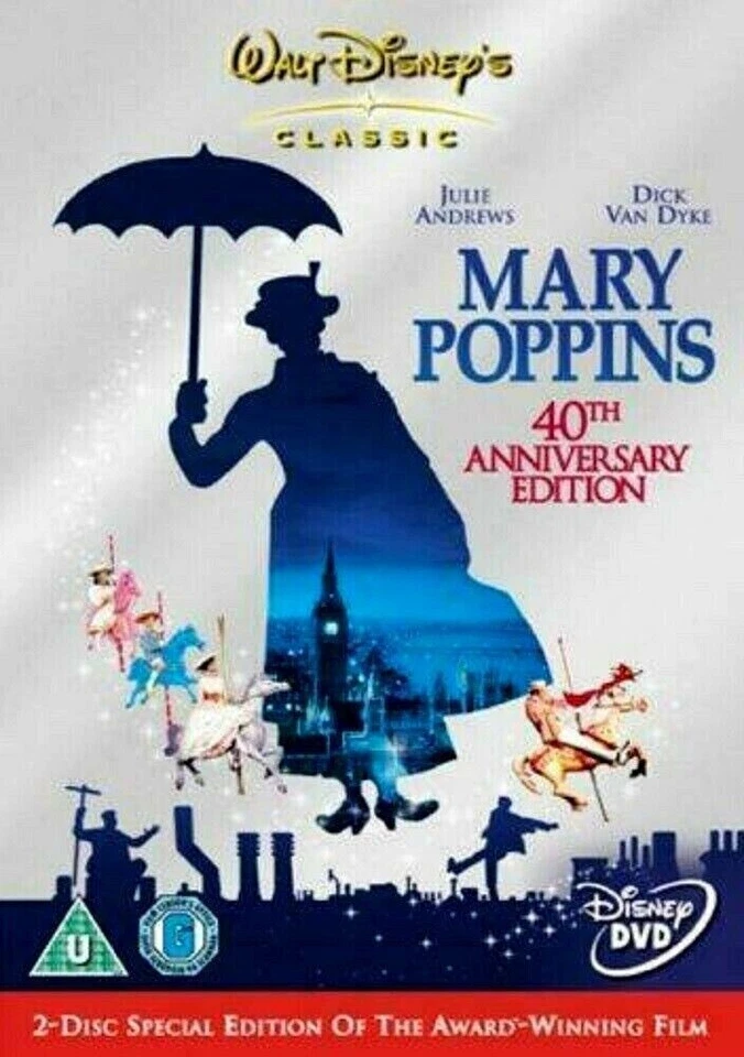 dvd Mary Poppins (DVD-2005, edição de 2 discos do 40º aniversário)  - Image 1 of 1
