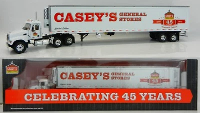 1:64 First Gear *CASEY'S GENERAL STORE* MACK GRANITE SEMI TRUCK w/53' Reefer NIB - Image 1 of 4