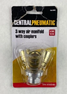 Central Pneumatic 3-Way Quick Coupling Manifold - Picture 1 of 2
