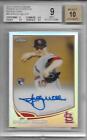 SHELBY MILLER 2013 Topps Chrome Rookie Auto Refractor BGS 9 MINT AUTO /499 Sp RC