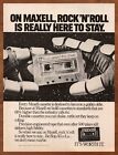1982 Maxell Cassette Tape Vintage Print Ad/Poster Space Astronaut Pop Art 80s