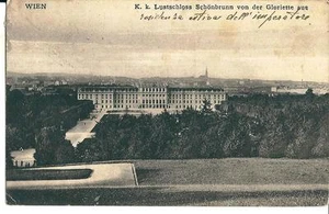 str 06 1910 WIEN -VIENNA - Austria -K.k.Lustschloss Schönbrunn von der Gloriette - Imagen 1 de 2
