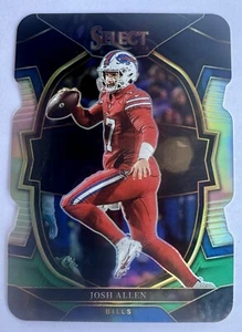 2022 Panini Select #97 Josh Allen Bills QB Black and Green Prizm Die Cut - Picture 1 of 2