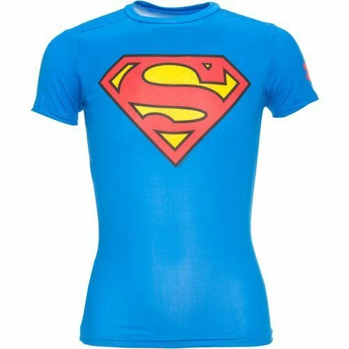 Under Armour Boys Alter Ego Fitted Compression Shirt Superman Royal 1244392-401 - Image 1 of 1