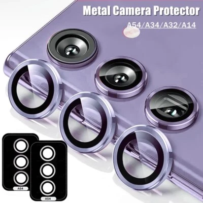 For Samsung Galaxy A14 A34 A54 A24 Tempered Glass Lens Cap Camera Protector Case - Image 1 of 4