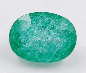 14.10 CT Oval Cut Natural Green Emerald IGL Certified Loose Gemstone 5MSK - Picture 1 of 9