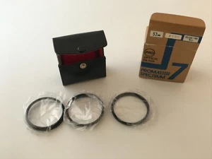 Promaster Spectrum 7 Camera Lenses 52mm Japan +1 +2 +4 3 piece Set with Case - Picture 1 of 12