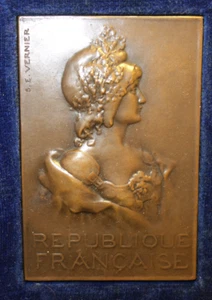 Médaille voyage M Armand Fallières président de la République à Nice avril 1909 - Picture 1 of 3