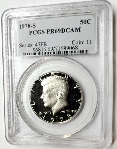 1978-S KENNEDY HALF DOLLAR PR69 DCAM PCGS GORGEOUS BU SILVER PROOF COIN Cover