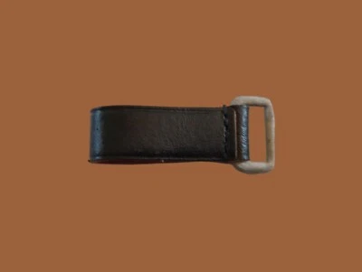 CINTURÓN MILITAR ALEMÁN PORTERO CUERO NEGRO EQUIPO EXTENSOR SEGUNDA GUERRA MUNDIAL O POSGUERRA  Foto 1 de 4