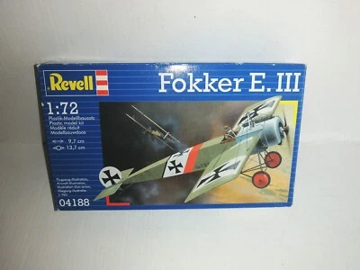 REVELL 1/72 AEREO FOKKER E.III KIT MONTAGGIO COD.04188 - Immagine 1 di 2