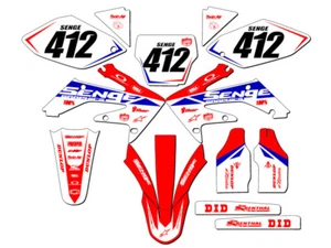 2004-2005 CRF 250 R BINARY Red Senge kit de gráficos compatible con Honda - Imagen 1 de 10