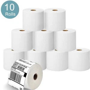 Carta spedizione termica diretta 4" x 6" 5000 etichette 10 rotoli per Zebra Eltron GK420D - Foto 1 di 11