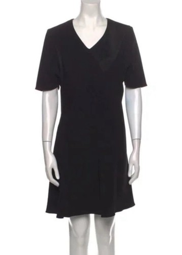 Balenciaga Mini Abito Donna Scollo V 2008 Nero Cambio 34 US 2 Manica Corta Italia