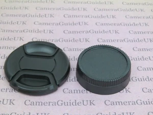 62mm Center Pinch Front Lens Cap and Rear Lens Cap for Nikon F (AI) 62mm lens - Bild 1 von 5
