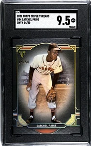 2022 Topps Triple Threads #84 Satchel Paige ONYX /50 SGC 9.5 MINT+ - Picture 1 of 2
