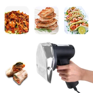 Elektrischer Döner Kebab Aufschneider Fleisch Messer Schnitzer mit 2 Klingen - Bild 1 von 9