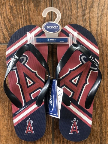 LA Los Angeles Angels Logo Flip Flop Sandals Unisex Small Sizes 7-8 New NWT Cover