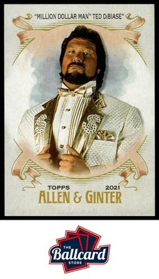 2021 Topps Heritage WWE #AG-15 "Million Dollar Man" Ted DiBiase Allen & Ginter - Image 1 of 2