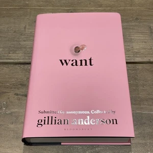 Gillian Anderson Signed Want 1st Edition Hardback Book - Picture 1 of 10