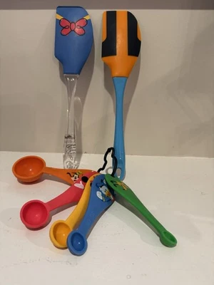 Disney Parks Kitchen Spatulas and Measuring Spoons Lot Mickey Minnie Donald - Image 1 of 4