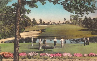 Pinehurst North Carolina 18th Hole No. 1 Golf Course c1910 Albertype Postcard - Image 1 of 2